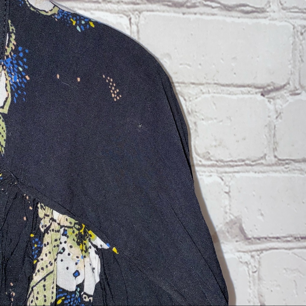 Free People Peplum Tuscan Dreams Floral Top - Picture 9 of 9